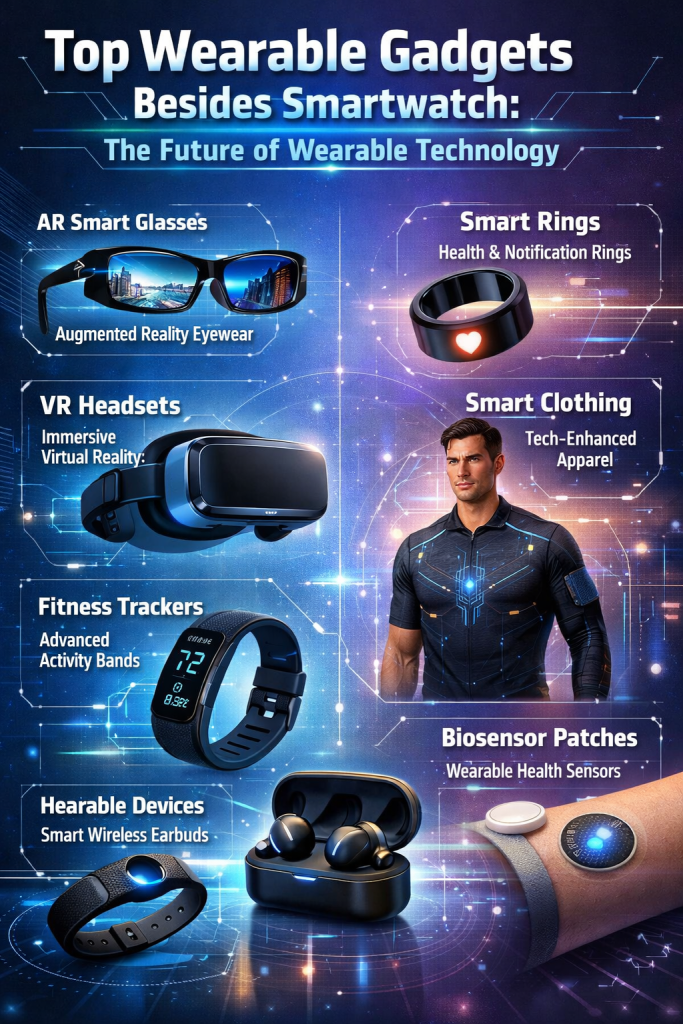#Top Wearable Gadgets Besides Smartwatch: The Future of Wearable Technology.